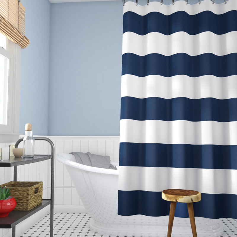 Beachcrest Home Berwyn Fabric Shower Curtain & Reviews Wayfair